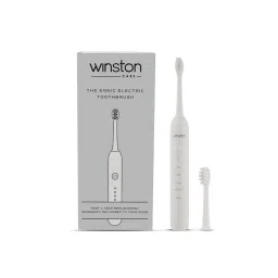 Winston Sonic Electric Toothbrush with Soft Charcoal Bristles with 2 Cleaning Modes (White)-picture-18