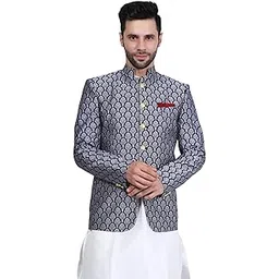 wintage Banarasi Rayon Cotton Blue Blazer-picture-42