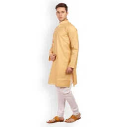 Wintage Men Beige Solid Straight Kurta image 5