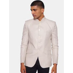 Wintage Men Solid Beige Blazers-picture-26