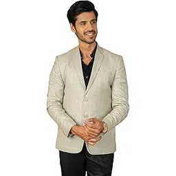 wintage Mens Poly Viscose Silver Blazer-picture-15