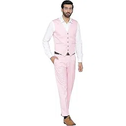 wintage Men's Polyester Cotton and Evening Vest & Pant Set-picture-39