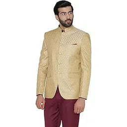 wintage Men's Regular Fit Bandhgala Blazer-picture-46