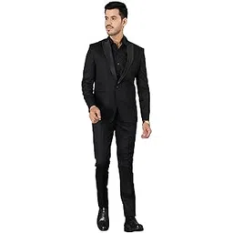 wintage Men's Tuxedo Black 2PC Suit-picture-23