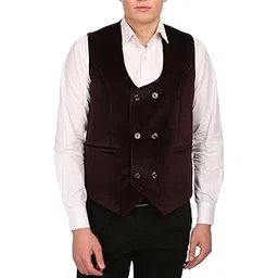 wintage Men's Velvet Party Wine Vest Waistcoat-picture-49