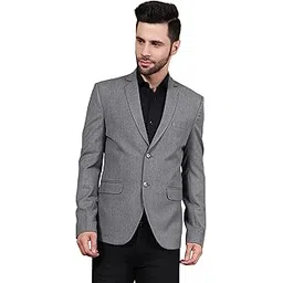 wintage Polyester Cotton Grey Blazer-picture-19