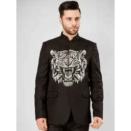 Wintage Printed Mandarin Collar Neck Single Breasted Bandhgala-image-32