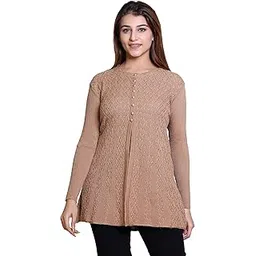 winter knit Woollen Women's Long Cardigan(9060CamelM)-picture-20