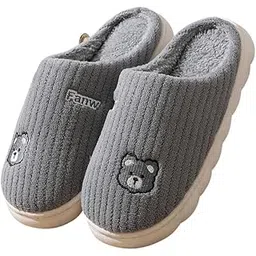 Winter Slippers for Women Men Sandals Casual Flats Soft Fur Home Footwear Flip Flop Slides Unisex Carpet Slippers for Bedroom House Sandals Slip On-picture-30