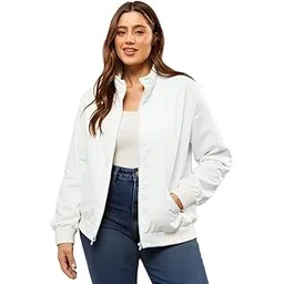 Winter Wear for Women | Plus Size Jacket | White Color Jacket-picture-23