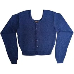 Winter Woolen Stretchable Blouse for Women - Front Open with Button, Full Sleeves, Warm & Stylish (in, Alpha, Free Size, Blue Mix)-picture-32