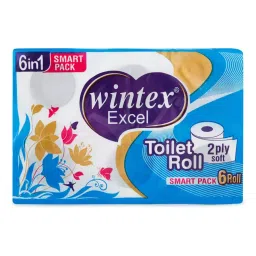 Wintex 2 ply 200 Sheets Per Pack Excel Toilet Paper Roll (Pack of 6 Roll)-picture-44