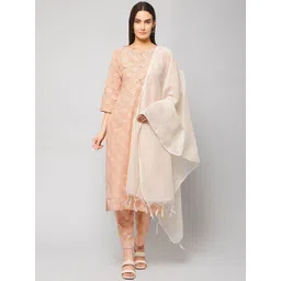 Winza Designer Ethnic Motifs Printed Regular Kurta with Trousers & Dupatta-picture-31