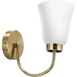 wipro BeuHome Single Wall Light BW02 | Premium Indoor Decorative Light with Contemporary Sleek Design | Antique Surface Mounted Classic Wall Light for Bedroom, Living Room | E27 (1H, Brush Bronze)-picture-11