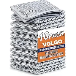 Wire Dish Cloth Stainless Steel Scrubber – Heavy Duty Cleaning Pads for Kitchen,Utensils, Pots & Pans, Rust-Free, Durable & Long-Lasting Steel Wool Scrub (Pack of 10)-picture-15