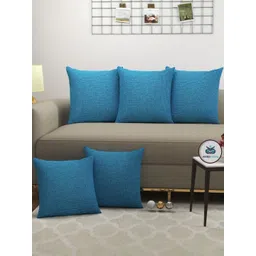 WISE HOME Blue Set of 5 Rectangle Cushion Covers-picture-36