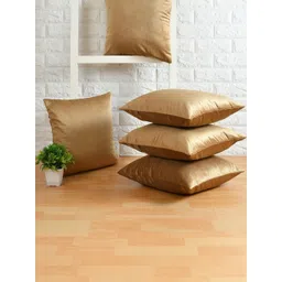 WISE HOME Set of 5 Gold-Toned Velvet Cushion Covers-picture-29