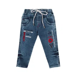 Wish Karo Boys Classic Clean Look Typography Printed Cotton Jeans-picture-26