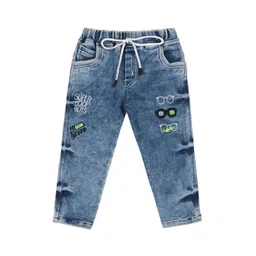 Wish Karo Boys Classic Heavy Fade Printed Clean Look Stretchable Cotton Jeans-picture-14