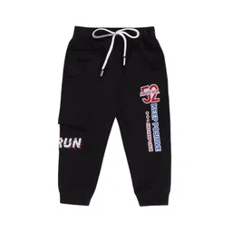 Wish Karo Boys Classic Low-Rise Printed Cotton Cargo Joggers image 1