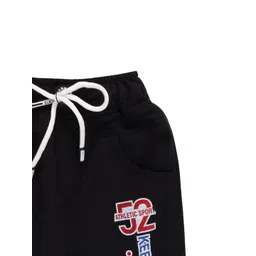 Wish Karo Boys Classic Low-Rise Printed Cotton Cargo Joggers image 2