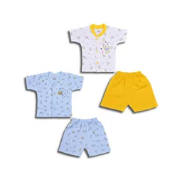 Wish Karo Boys Pack Of 2 Printed Cotton Shirt With Shorts image 1