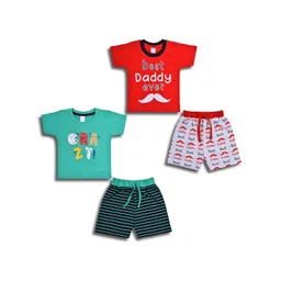 Wish Karo Boys Pack Of 2 Printed Cotton T-Shirt With Shorts-picture-27