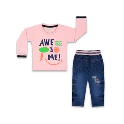 Wish Karo Boys Printed Cotton T-shirt with Trousers-picture-32