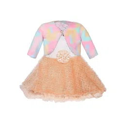 Wish Karo Embellished Net Fit & Flare Dress With Jacket-picture-31