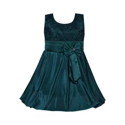 Wish Karo Floral Embroidered Satin Fit & Flare Dress-picture-27