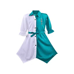 Wish Karo Girls Colourblocked Tie-Ups Shirt Dress-picture-54
