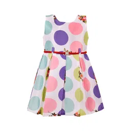 Wish Karo Girls Purple Printed A-Line Dress-picture-28