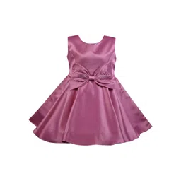 Wish Karo Girls Purple Solid Fit and Flare Dress-picture-56