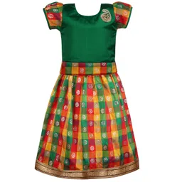 Wish Karo Girls Woven Design Ready to Wear Lehenga & Blouse-picture-17