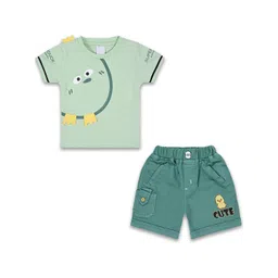 Wish Karo Infant Boys Graphic Printed Cotton T-shirt With Shorts-picture-24