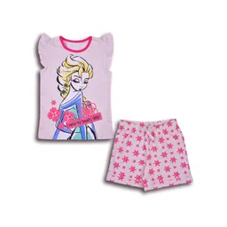 Wish Karo Kids Elsa Printed T-shirt with Shorts-picture-36