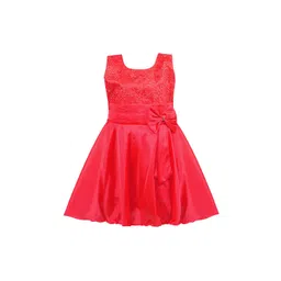 Wish Karo Red Floral Embroidered Dress-picture-31