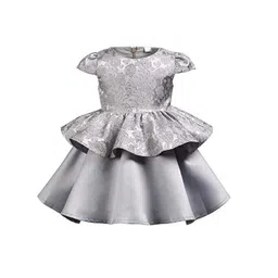 Wish little Cape Sleeve Satin A-Line Dress-picture-1