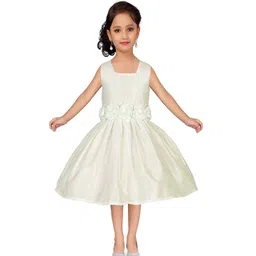 Wish little Girl Self Design Square Neck A-Line Dress-picture-30