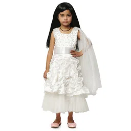 Wish little Girls Embellished Beads & Stone Satin Maxi Dress-picture-47