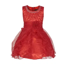 Wish little Girls Embellished Round Neck Fit and Flare Dress-picture-33
