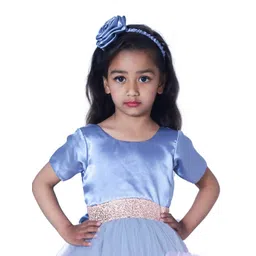 Wish little Girls Embellished Sequined Net A-Line Party Dress-picture-42