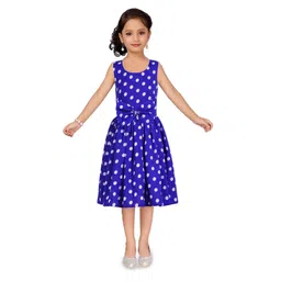 Wish little Girls Polka Dot Crepe A-Line Dress-picture-1