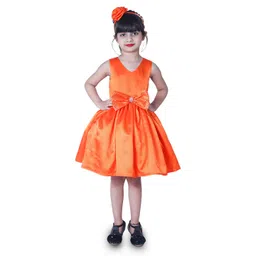 Wish little Girls Self Design Satin A-Line Dress-picture-39