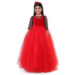 Wish little Net A-Line Maxi Dress-picture-26