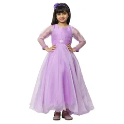 Wish little Satin Fit & Flare Maxi Dress-picture-11