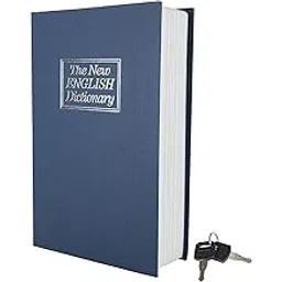WISHBONE BOOK SAFE KEY LOCK Dictionary Safe Vault Metal Book Locker with Key Lock Hidden Secret Book Safe Vault Jewelry Money Cash Box-picture-23