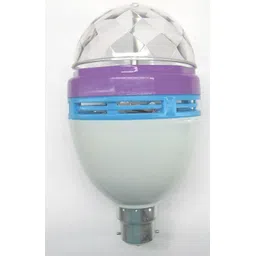 wishbone LED Crystal Rotating Bulb Magic Disco LED Light,LED Rotating Bulb Light Lamp for Party/Home/Diwali Decoration etc use- 1 Pcs Single Disco Ball-picture-32