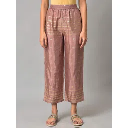 WISHFUL Women Mauve Ethnic Motifs Printed Trousers-picture-18