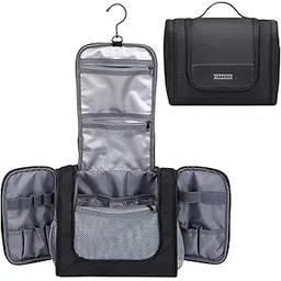 witzman Toiletry Bag for Men Large Hanging Multi-Organization Bathroom Bag Water-Resistant Dopp Kit Shaving Bag Men(B690 Black)-picture-30